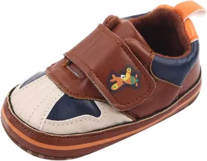Baby Girls Boys Leather Pre-Walking Sneakers Toddler Anti-Slip Soft Sole Infant Lightweight First Step Flat Shoes