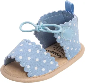 Baby Girls Boys Sandals Infant Toddler High Top Shoes Lightweight Anti-Slip Soft Sole Flat Shoes Summer (Blue, 12-12M)
