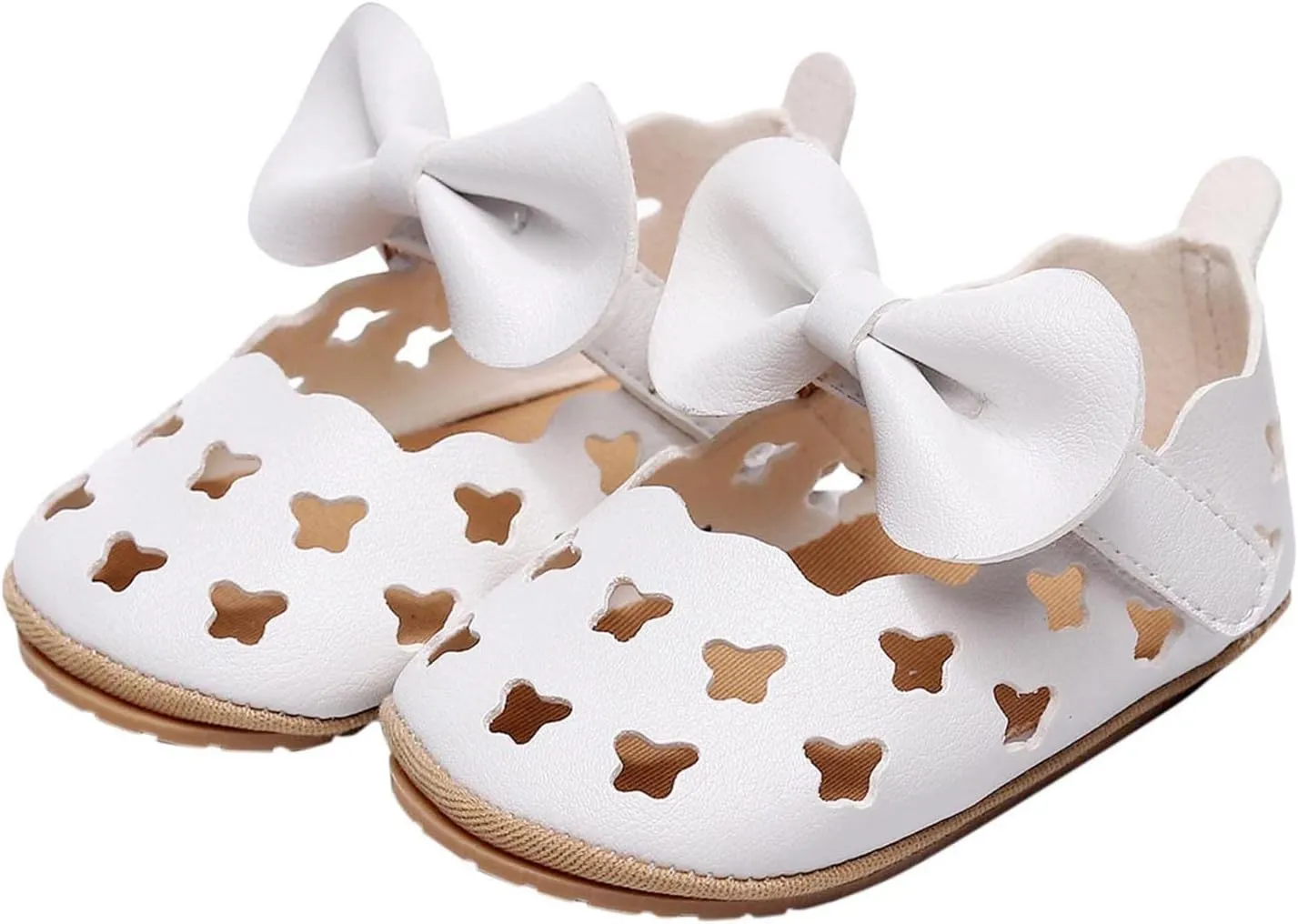 Baby Girls Boys Sandals Infant Toddler Shoes Anti-Slip Soft Sole Breathable Flat Shoes Casual Summer (White, 5 Toddler)