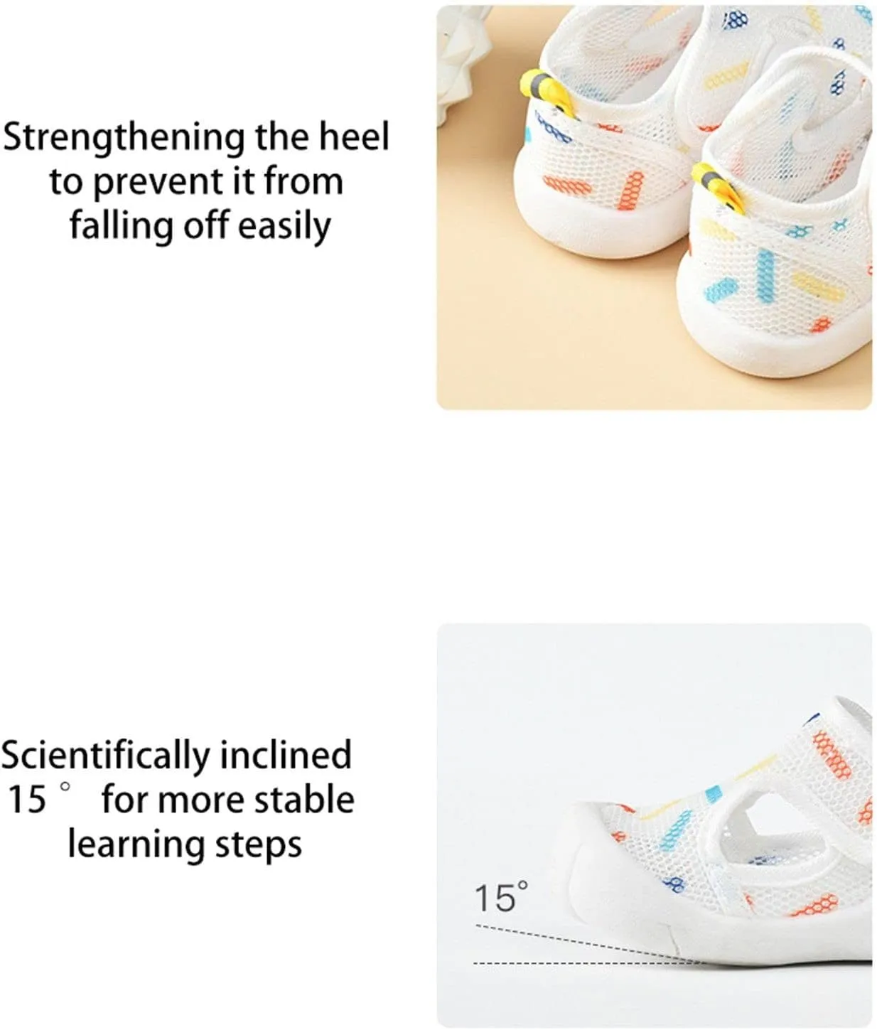 Baby Girls Boys Sandals Infant Toddler Shoes Breathable First Walkers Mesh Soft Anti-Slip Sole Sneakers (Pink, 6 Infant)