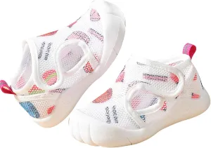 Baby Girls Boys Sandals Infant Toddler Shoes Breathable First Walkers Mesh Soft Anti-Slip Sole Sneakers (Pink, 6 Infant)