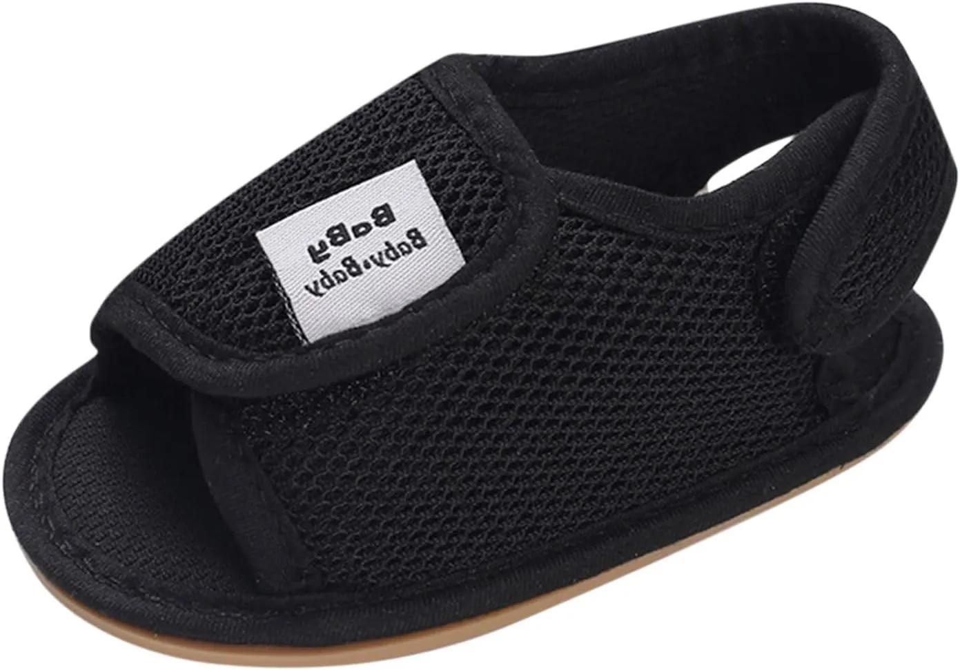 Baby Girls Boys Sandals Infant Toddler Shoes First Walkers Prewalkers Mesh Soft Sole Sneakers Casual (Black, 4 Infant)