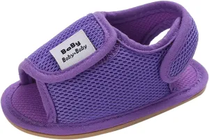 Baby Girls Boys Sandals Infant Toddler Shoes First Walkers Prewalkers Mesh Soft Sole Sneakers Casual (Purple, 4 Infant)