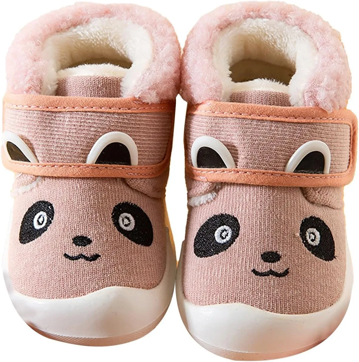 Baby Girls Boys Sneakers Winter Non Slip Card Panda Cartoon Warm Toddler Soft Bottom Shoes Shoes Kids Girls