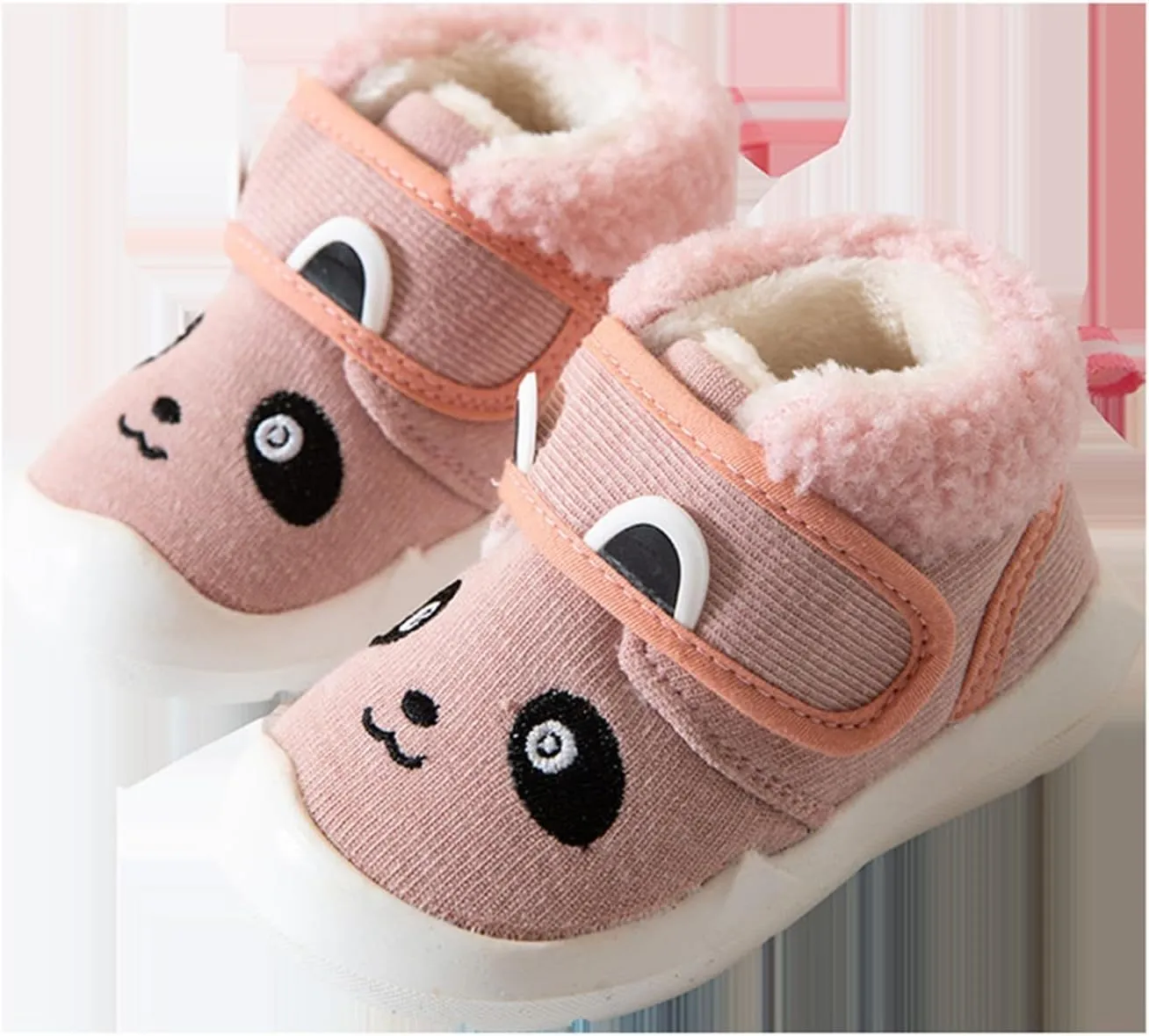 Baby Girls Boys Sneakers Winter Non Slip Card Panda Cartoon Warm Toddler Soft Bottom Shoes Shoes Kids Girls