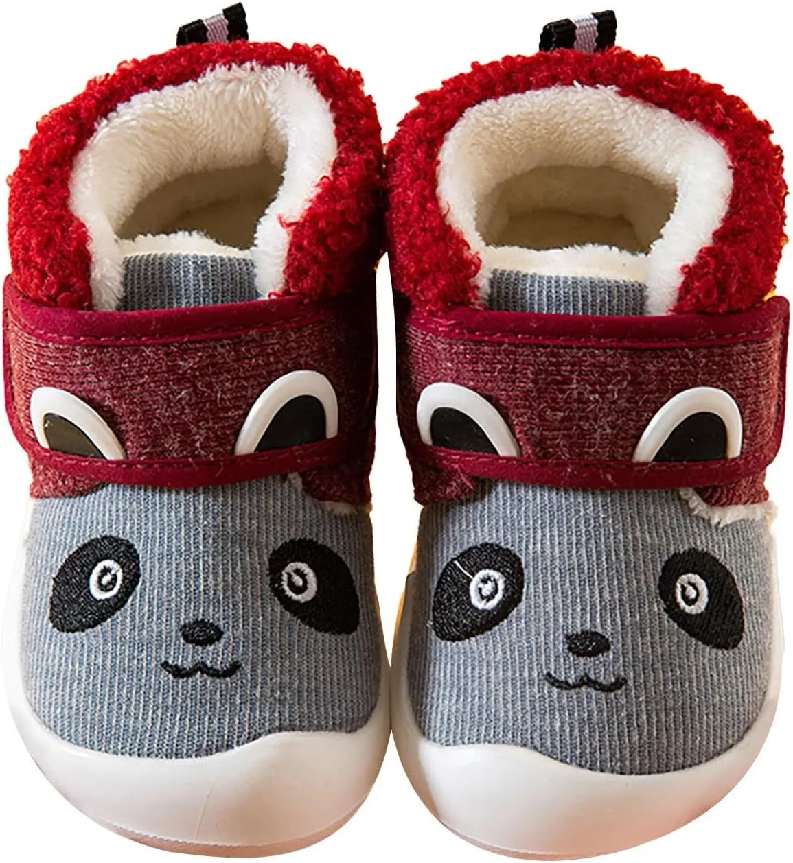 Baby Girls Boys Sneakers Winter Non Slip Card Panda Cartoon Warm Toddler Soft Bottom Shoes Shoes Kids Girls