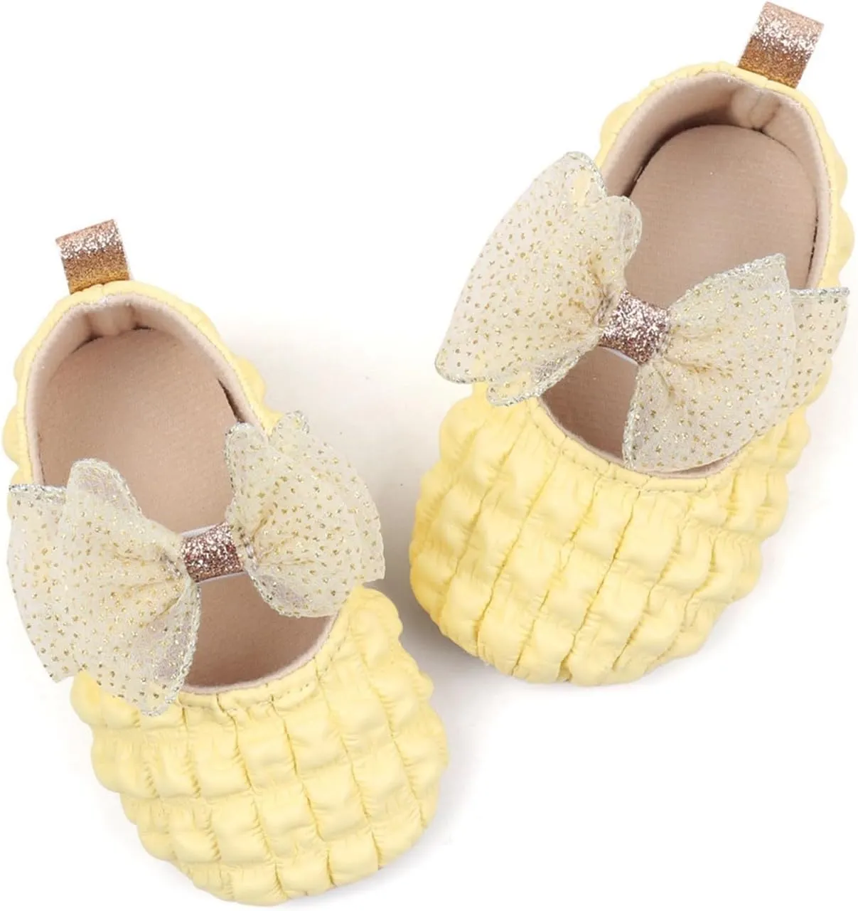 Baby Girls Ruffle Bow Princess Sandals Toddler Infant Girls Tulle Lace Bow Ruched Ruffle Shoes Soft Sole Summer SHoes