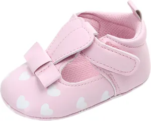 Baby Girls Sandals Infant Summer Love Print Flat Shoes Non-Slip Ankle Sneakers Toddler Soft Sole Breathable Shoes