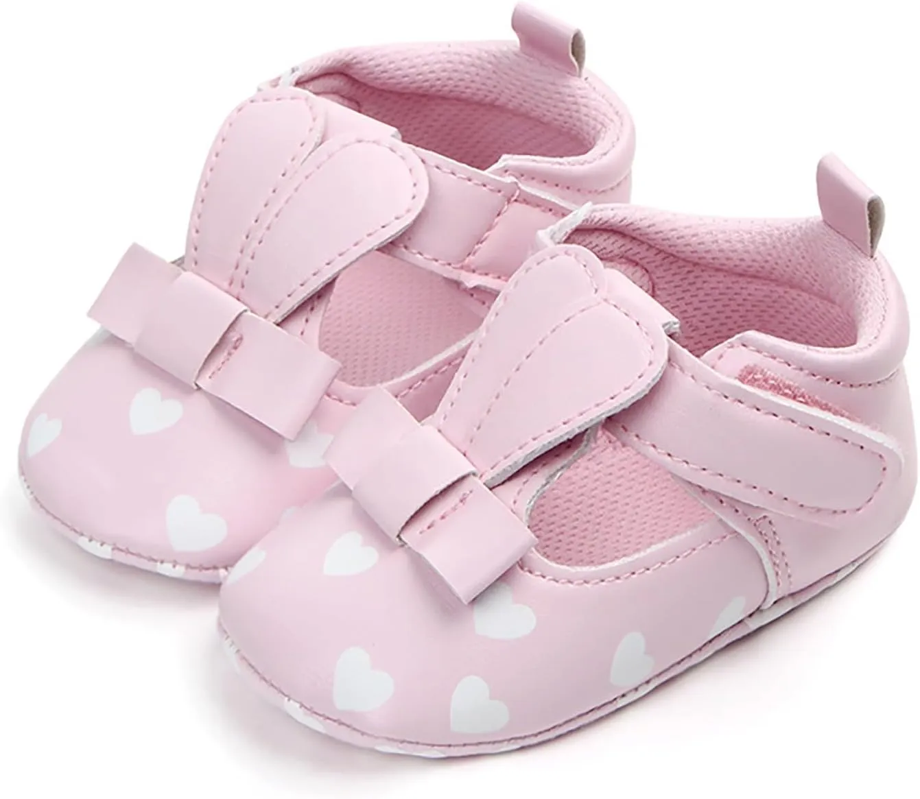 Baby Girls Sandals Infant Summer Love Print Flat Shoes Non-Slip Ankle Sneakers Toddler Soft Sole Breathable Shoes