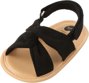Baby Girls Sandals Open Toe Lightweight Soft Sole Infant Wedding Dress Flat Shoes for Baby Slippers Size 6 Boys