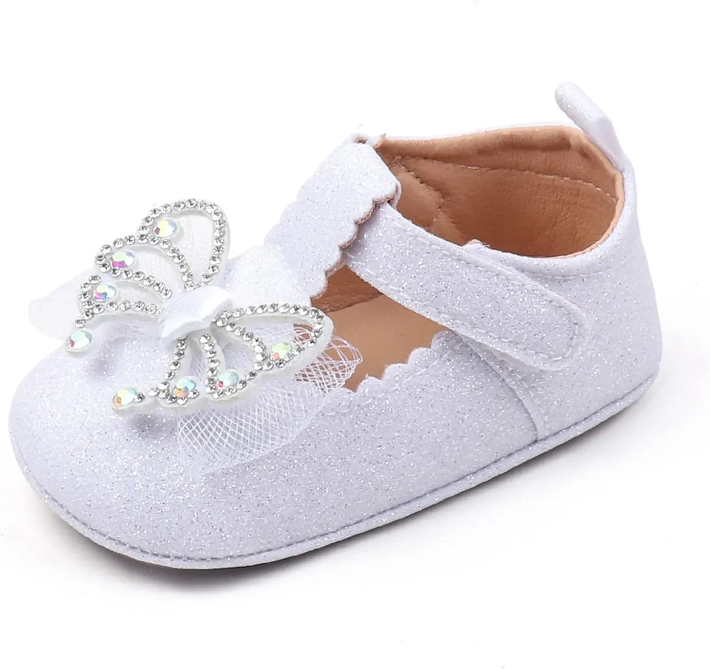 Baby Girls Summer Bow Leather Solid Color Sandals Toddler Infant Butterflies Pearl Shinny Hollow Casual Soft Sole Shoes