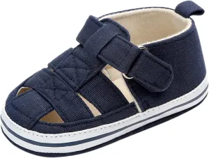 Baby Infant Boy Girl Sandals Newborn Closed Toe Non-Slip Soft Rubber Sole Sandals Lightweight Toddler Unisex Shoes