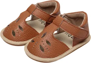 Baby Infant Boy Girl Sandals Shoes First Walking Shoes Soft Anti-Slip Rubber Sole Sneakers Fashion (Brown, 7 Toddler)