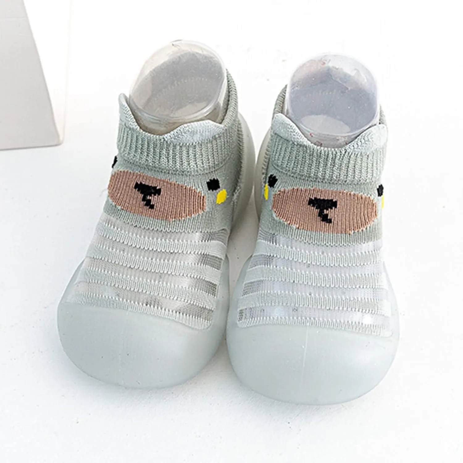 Baby Infant Boys Girls Animal Prints Cartoon Shoes Toddler Breathable Mesh The Floor Non Slip Little Boys Shoes