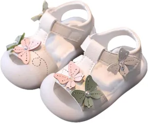 Baby Infant Foam Bow Pearl Sandals Newborn Toddler Boys Girls Open Toe Soft Sole Slip On Summer Shoes Casual Walking