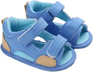Baby Infant Newborn Boys Girls Casual Sandals Rubber Sole Outdoor First Walking Crib Breathable Hook&Loop Shoe