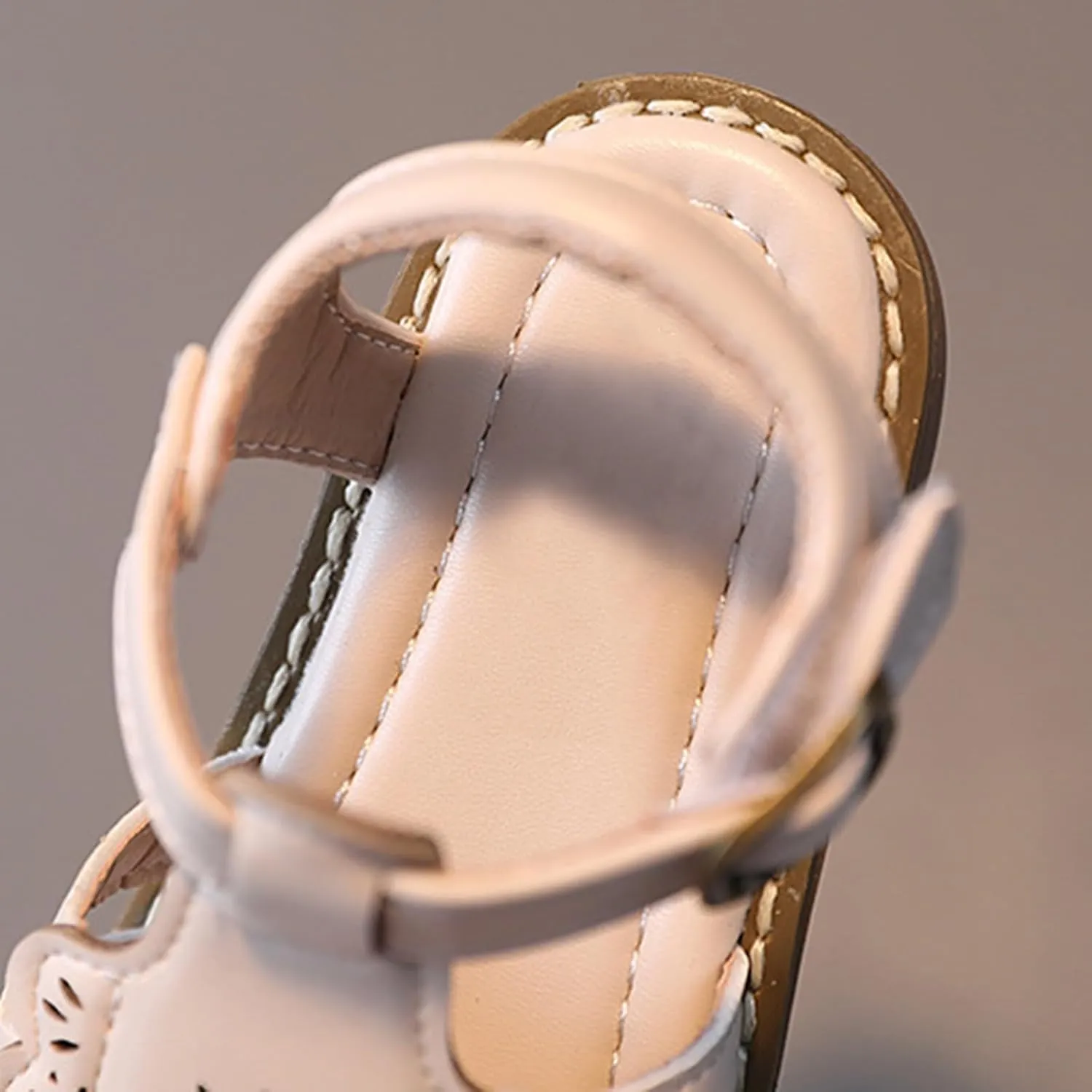 Baby Kids Closed-Toe Sandals Soft Rubber Sole Flat Comfortable Lightweight Ankle Strap Buckle Dress Water Shoe