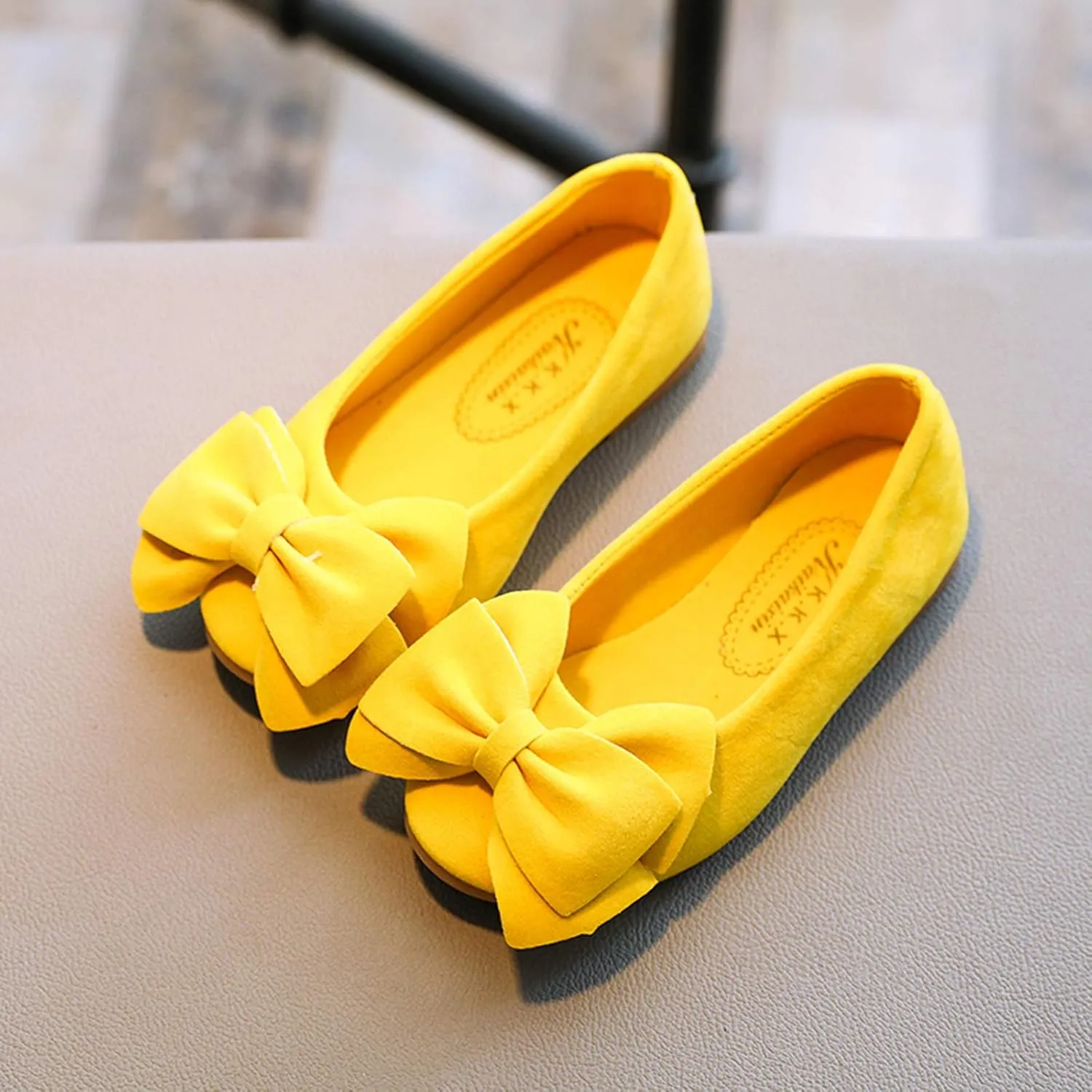 Baby Kids Flat Shoes Bowknot Soft Soles Shoes Solid Kid Single Children Student Dance Princess Girls Boy Shoes