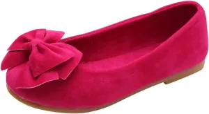 Baby Kids Flat Shoes Bowknot Soft Soles Shoes Solid Kid Single Children Student Dance Princess Girls Boy Shoes