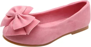 Baby Kids Flat Shoes Bowknot Soft Soles Shoes Solid Kid Single Children Student Dance Princess Girls Boy Shoes