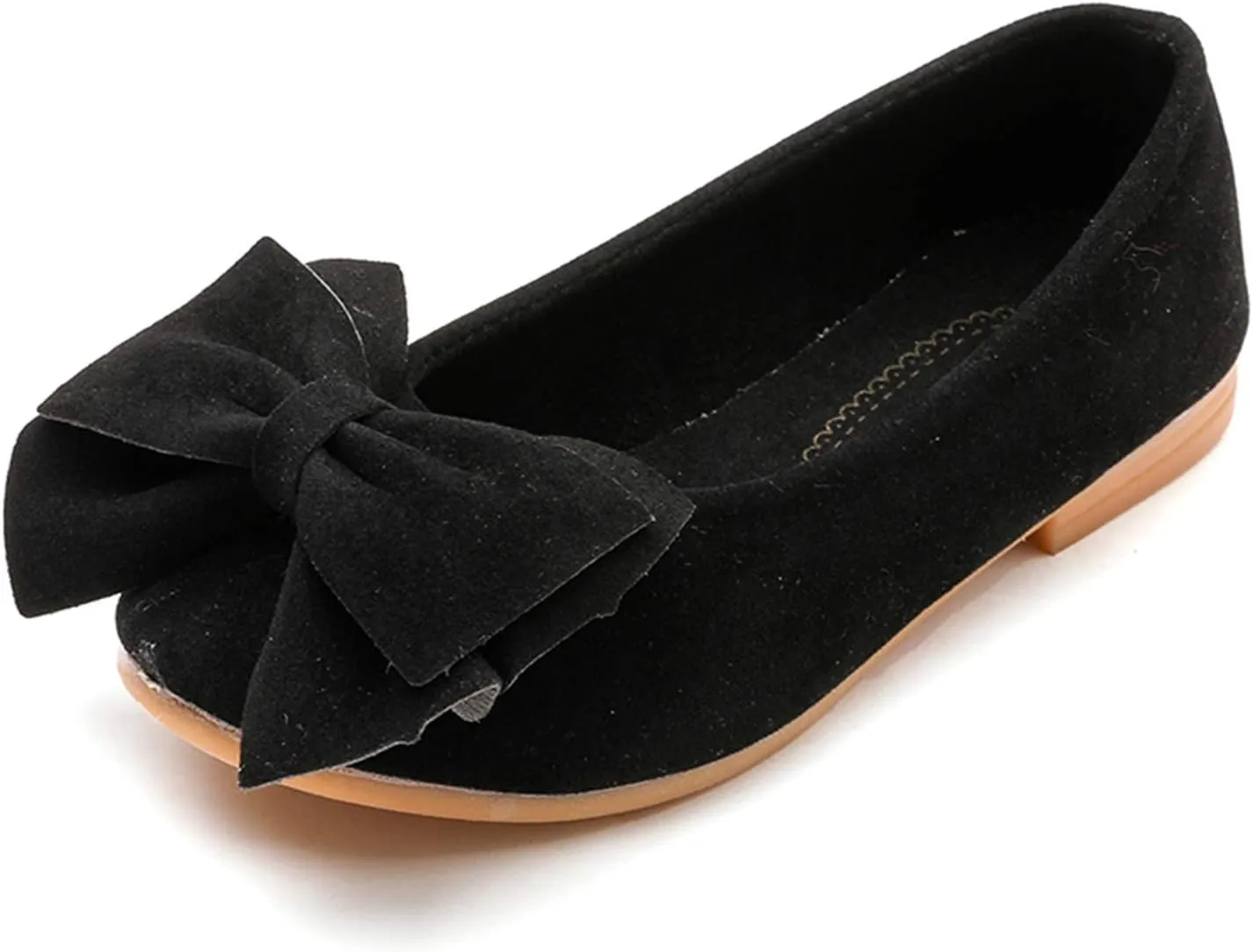 Baby Kids Flat Shoes Bowknot Soft Soles Shoes Solid Kid Single Children Student Dance Princess Girls Boy Shoes