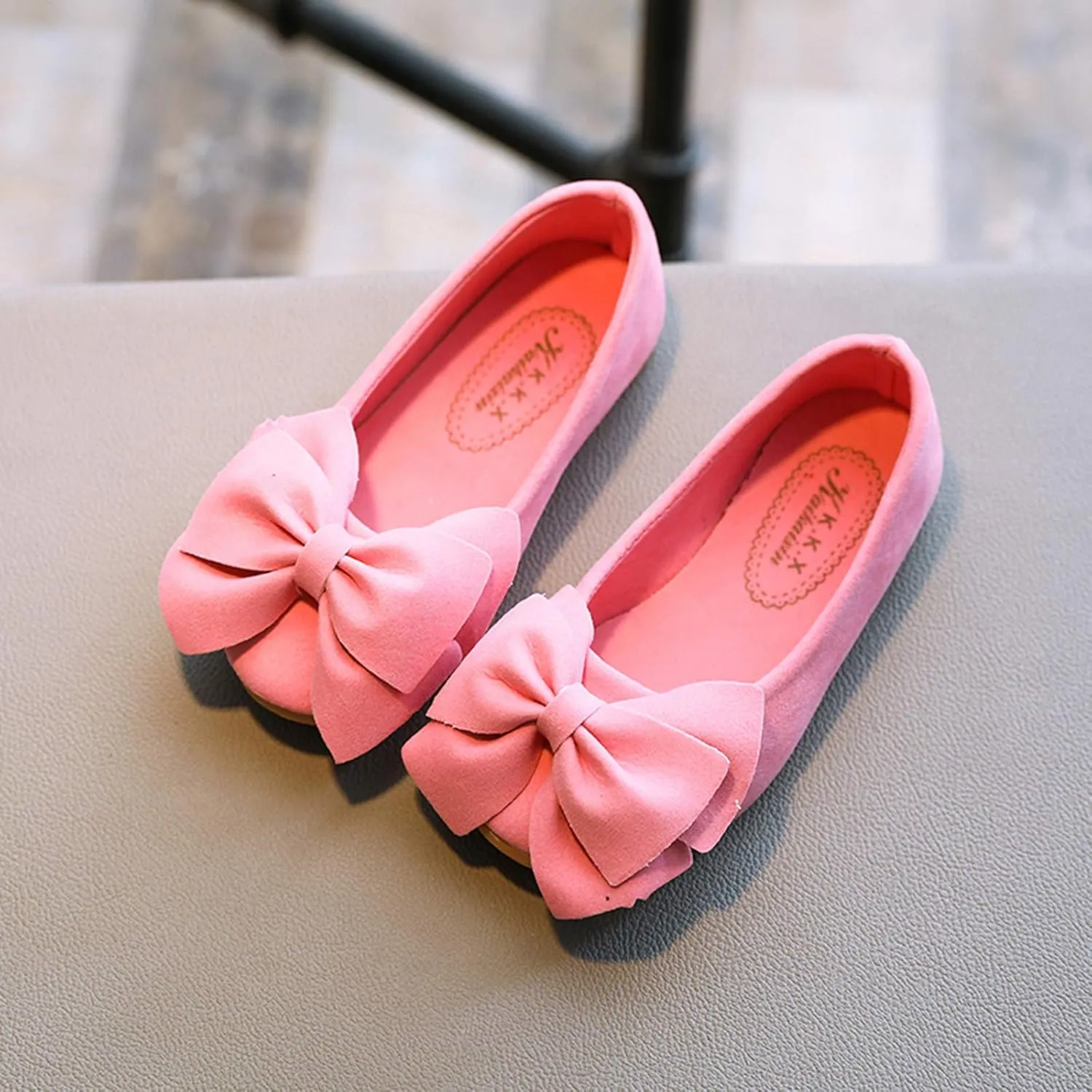 Baby Kids Flat Shoes Bowknot Soft Soles Shoes Solid Kid Single Children Student Dance Princess Girls Boy Shoes