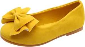 Baby Kids Flat Shoes Bowknot Soft Soles Shoes Solid Kid Single Children Student Dance Princess Girls Boy Shoes