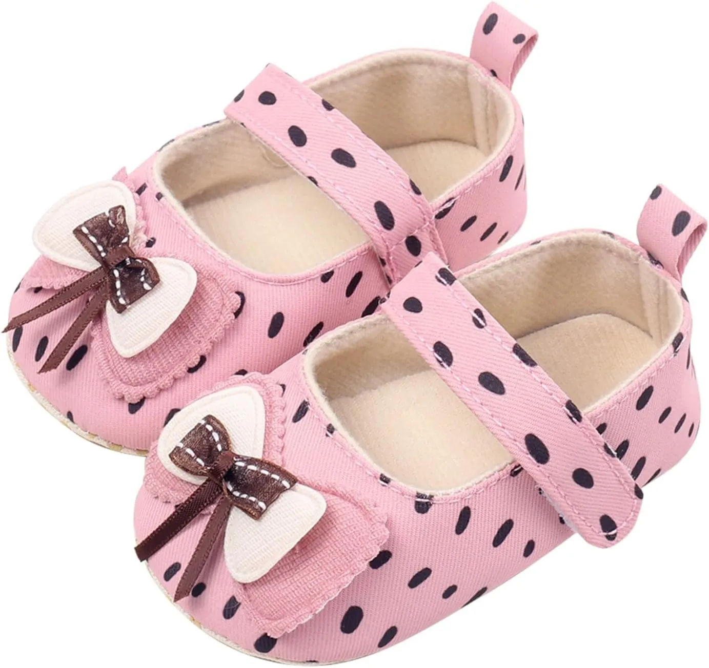 Baby Kids Girls Bow Summer Sandals Toddler Infant Cute Polka Dot Solid Color Soft Sole Non Slip Flats Casual Shoes