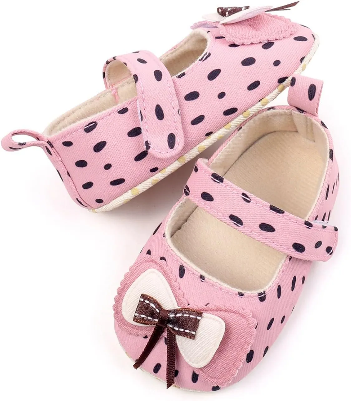 Baby Kids Girls Bow Summer Sandals Toddler Infant Cute Polka Dot Solid Color Soft Sole Non Slip Flats Casual Shoes