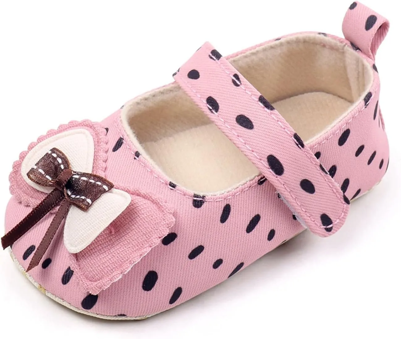Baby Kids Girls Bow Summer Sandals Toddler Infant Cute Polka Dot Solid Color Soft Sole Non Slip Flats Casual Shoes