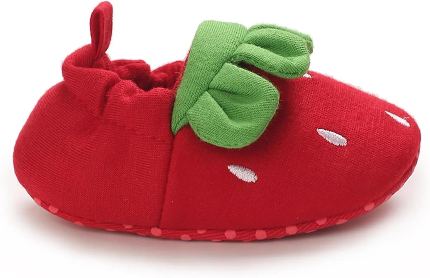 Baby Moccasins Infant Shoes Strawberry Prints Soft Sole Non Slip Socks Baby Floor Shoes Socks Winter Fall Flat