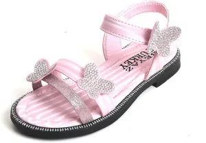 Baby Party Shoes Toddler Girls Butterfly Sandals Summer Outdoor Closed Toe Soft Rubber Sole Beach Water Shoes