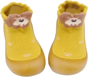 Baby Shoe Boys Girls Sock Shoes Soft Rubber Sole Floor Non-Slip Prewalker Shoes Water Shoes Barefoot Floor (Yellow, 20)