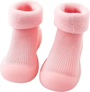 Baby Shoes Baby Sock Shoes Baby Walking Shoes Infant Non-Slip Breathable Slippers with Soft Rubber Sole Sneakers