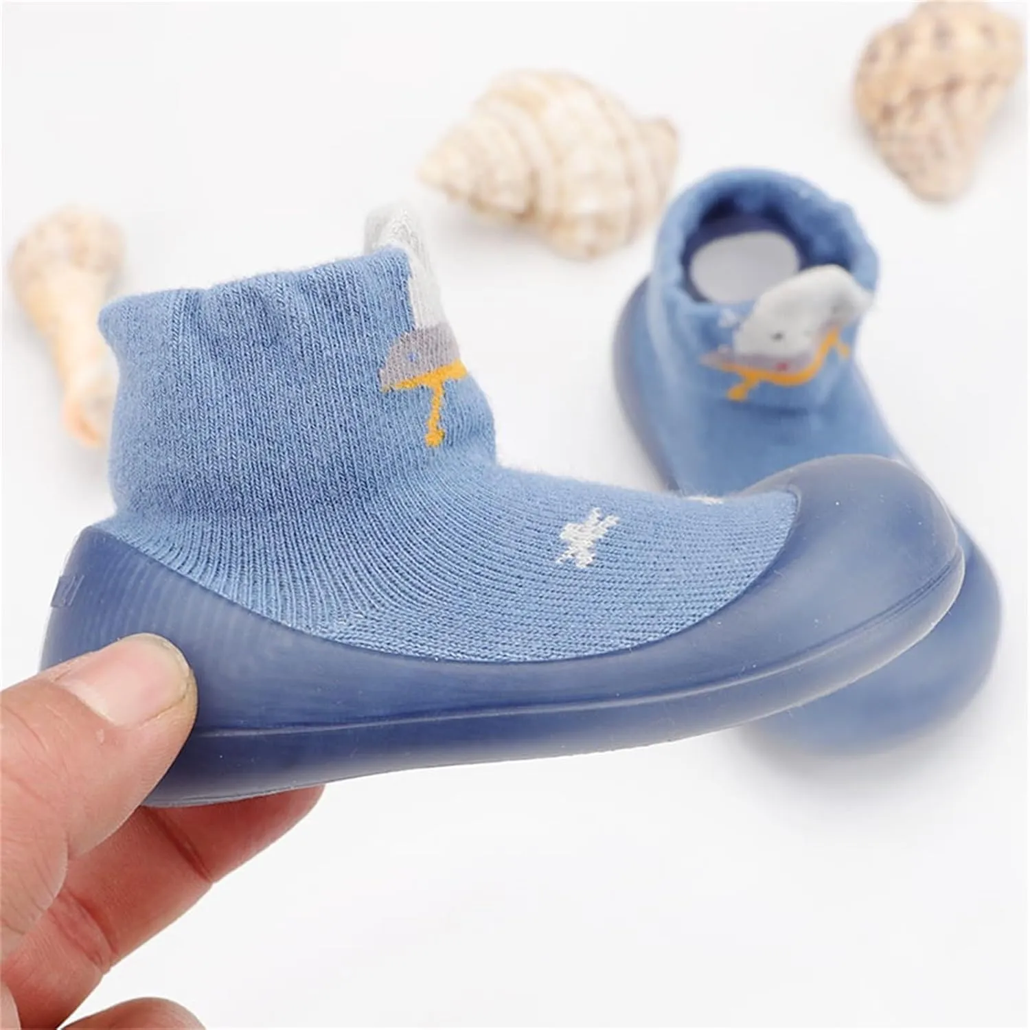 Baby Shoes Boys Girls Sock Shoe Elastic Infant First Cartoon Cats Soft Sole Rubber Toddler Boys & Kids