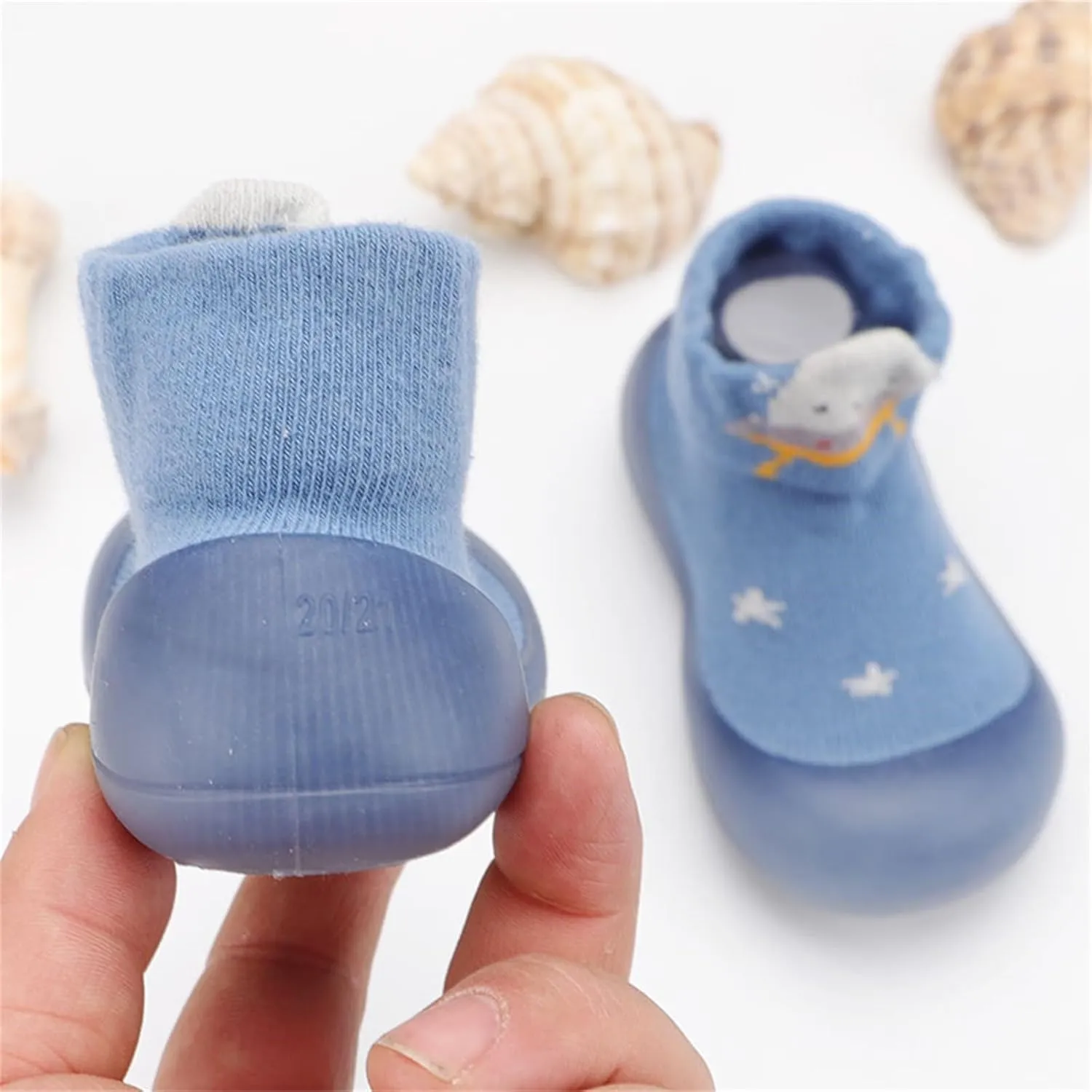 Baby Shoes Boys Girls Sock Shoe Elastic Infant First Cartoon Cats Soft Sole Rubber Toddler Boys & Kids