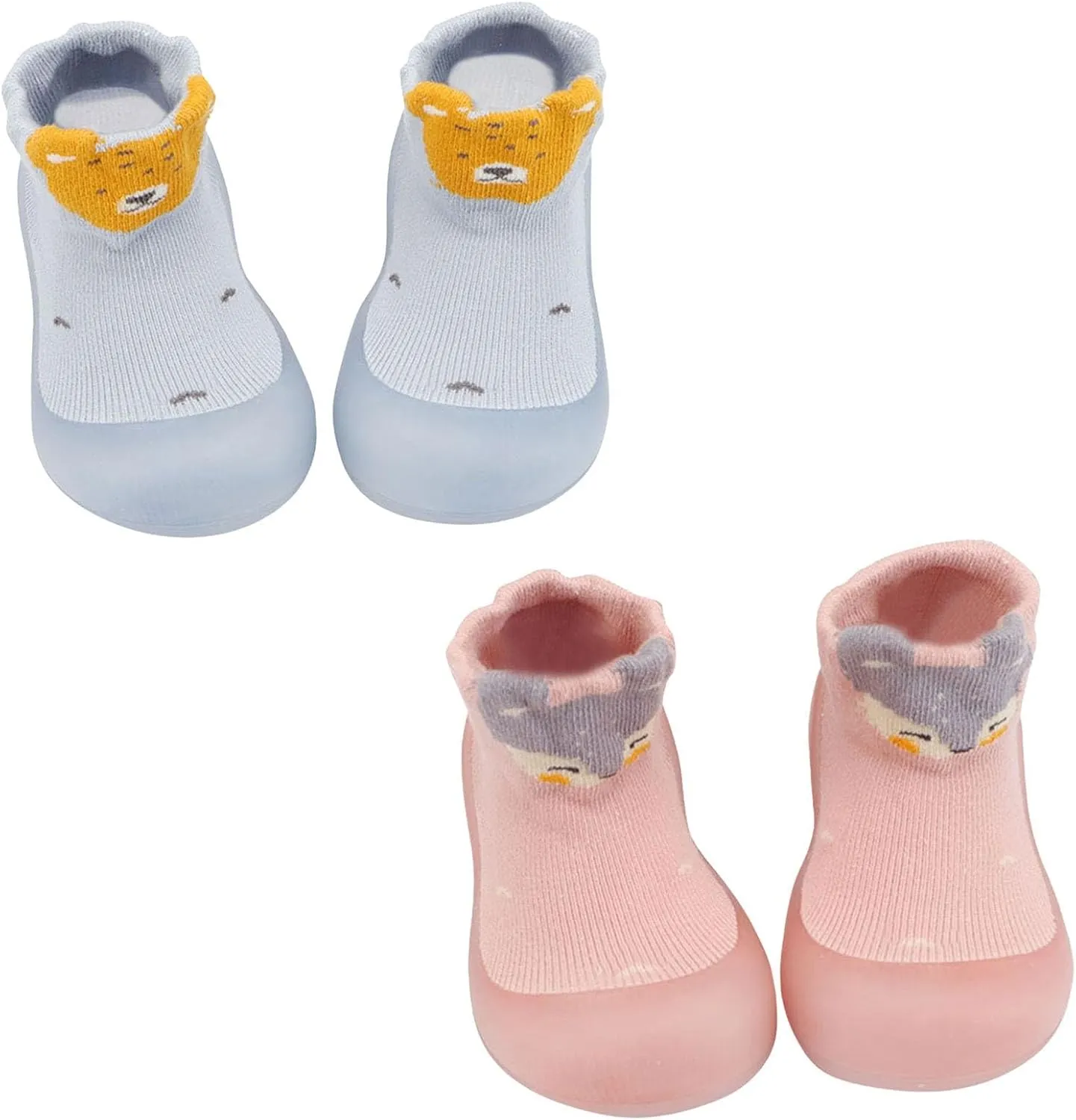 Baby Shoes Boys Girls Sock Shoe Elastic Infant First Cartoon Cats Soft Sole Rubber Toddler Boys & Kids
