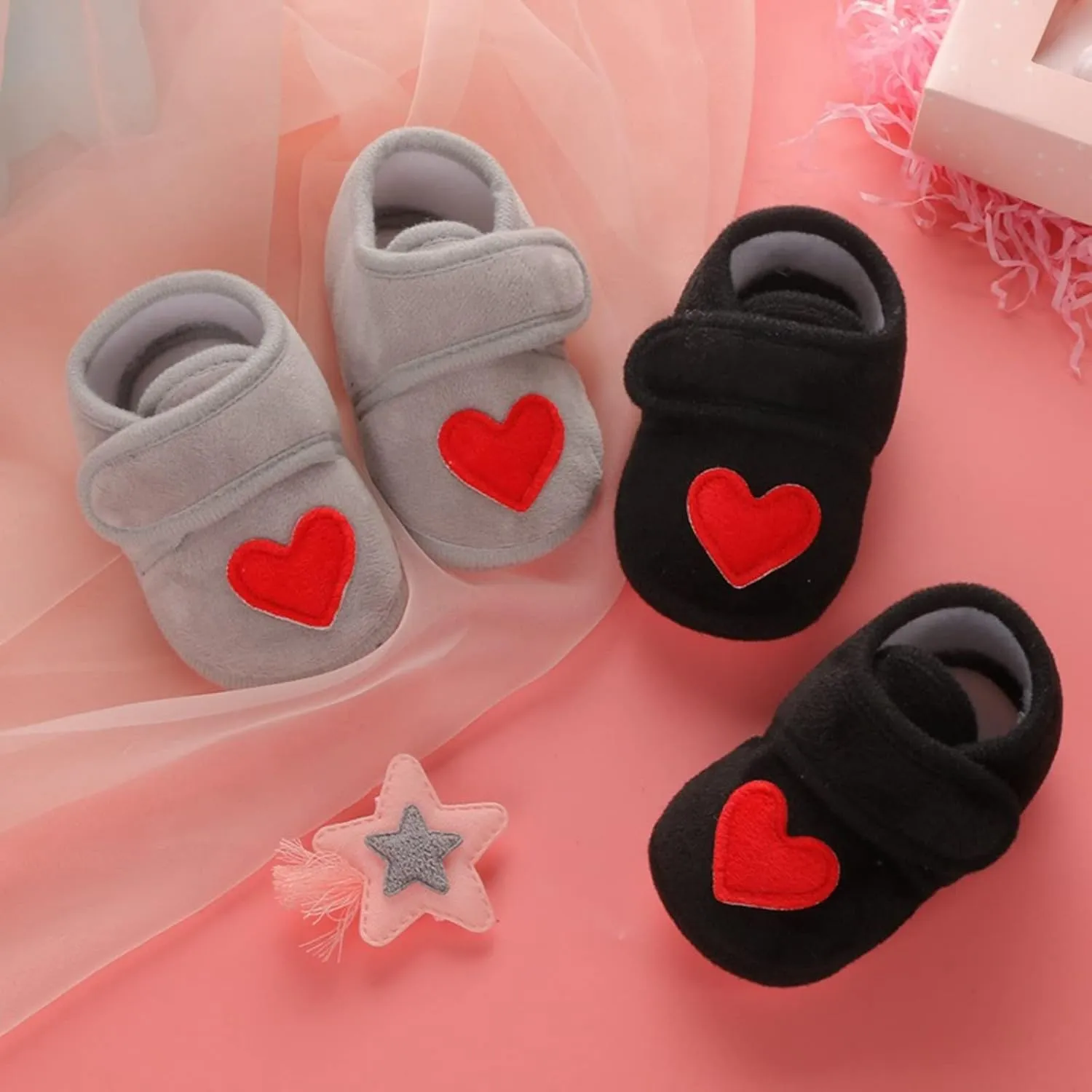 Baby Shoes Boys Girls Walking Shoes Comfortable and Fashionable Soft Cotton Shoes Toddler Girls & Kids