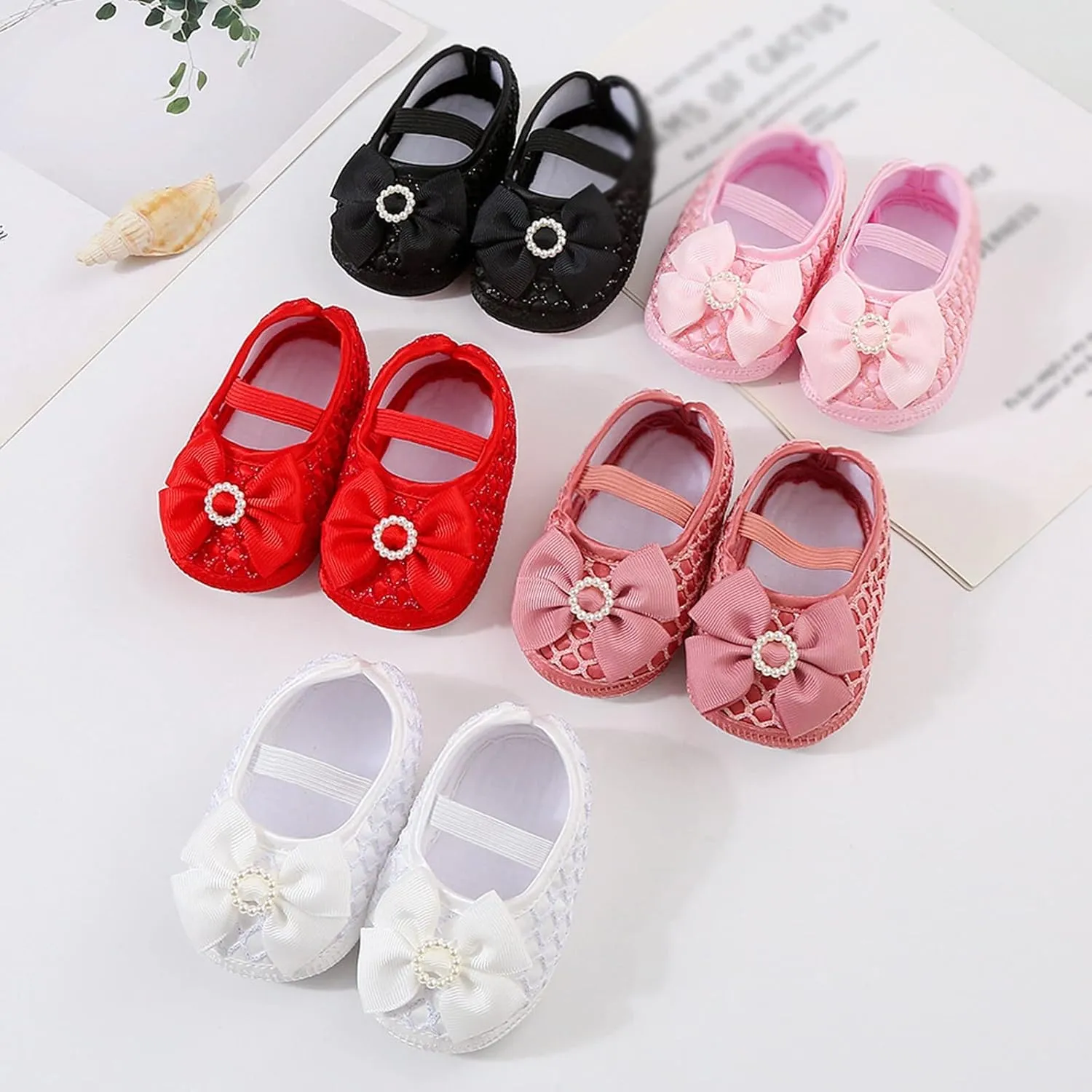 Baby Shoes Fashion Soft Sole Infant Shoes Pearl Dress Flower Princess Shoes Infant Shoes Buys Shoes