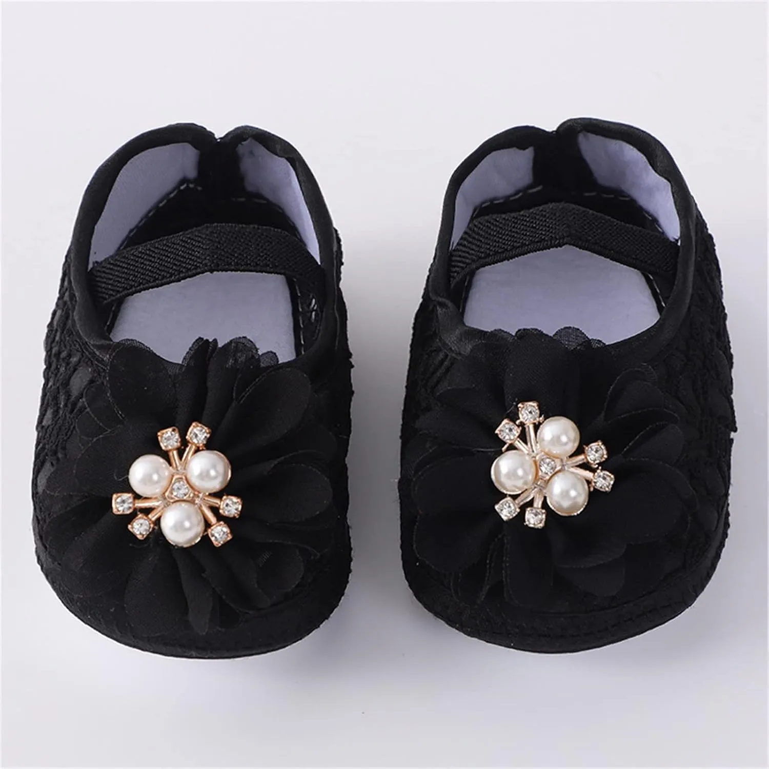Baby Shoes Fashion Soft Sole Toddler Shoes Pearl Dress Flower Princess Shoes Toddler Shoes Baby Shoes Boy 6-12 Months