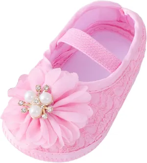 Baby Shoes Fashion Soft Sole Toddler Shoes Pearl Dress Flower Princess Shoes Toddler Shoes Baby Shoes Boy 6-12 Months