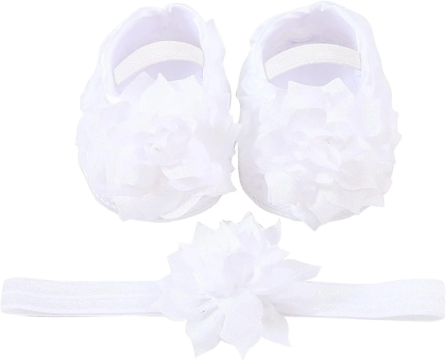 Baby Shoes Hairband Set 01 Year Old Baby Shoes 246 August Newborn Soft Sole Walking Shoes Trend Girl Shoes Size 4