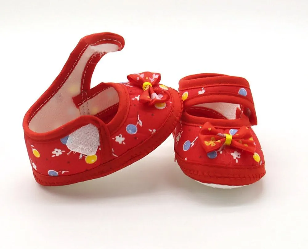 Baby Shoes Infant Boy Girl Infant Baby Prewalker Soft Shoes Sole Warm Girls Casual Bow Baby Shoes 6-24 Months