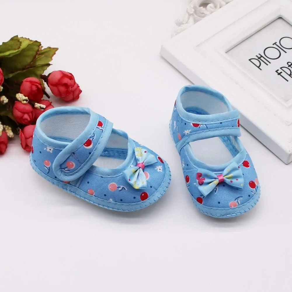 Baby Shoes Infant Boy Girl Infant Baby Prewalker Soft Shoes Sole Warm Girls Casual Bow Baby Shoes 6-24 Months