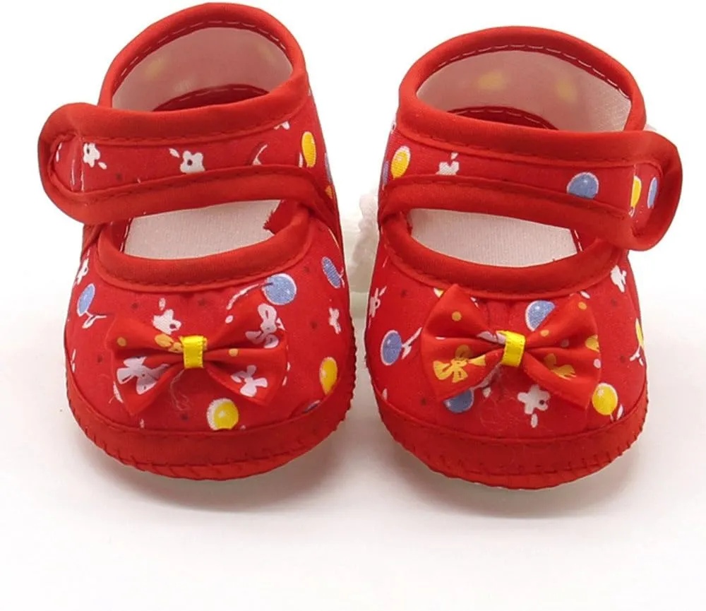 Baby Shoes Infant Boy Girl Infant Baby Prewalker Soft Shoes Sole Warm Girls Casual Bow Baby Shoes 6-24 Months