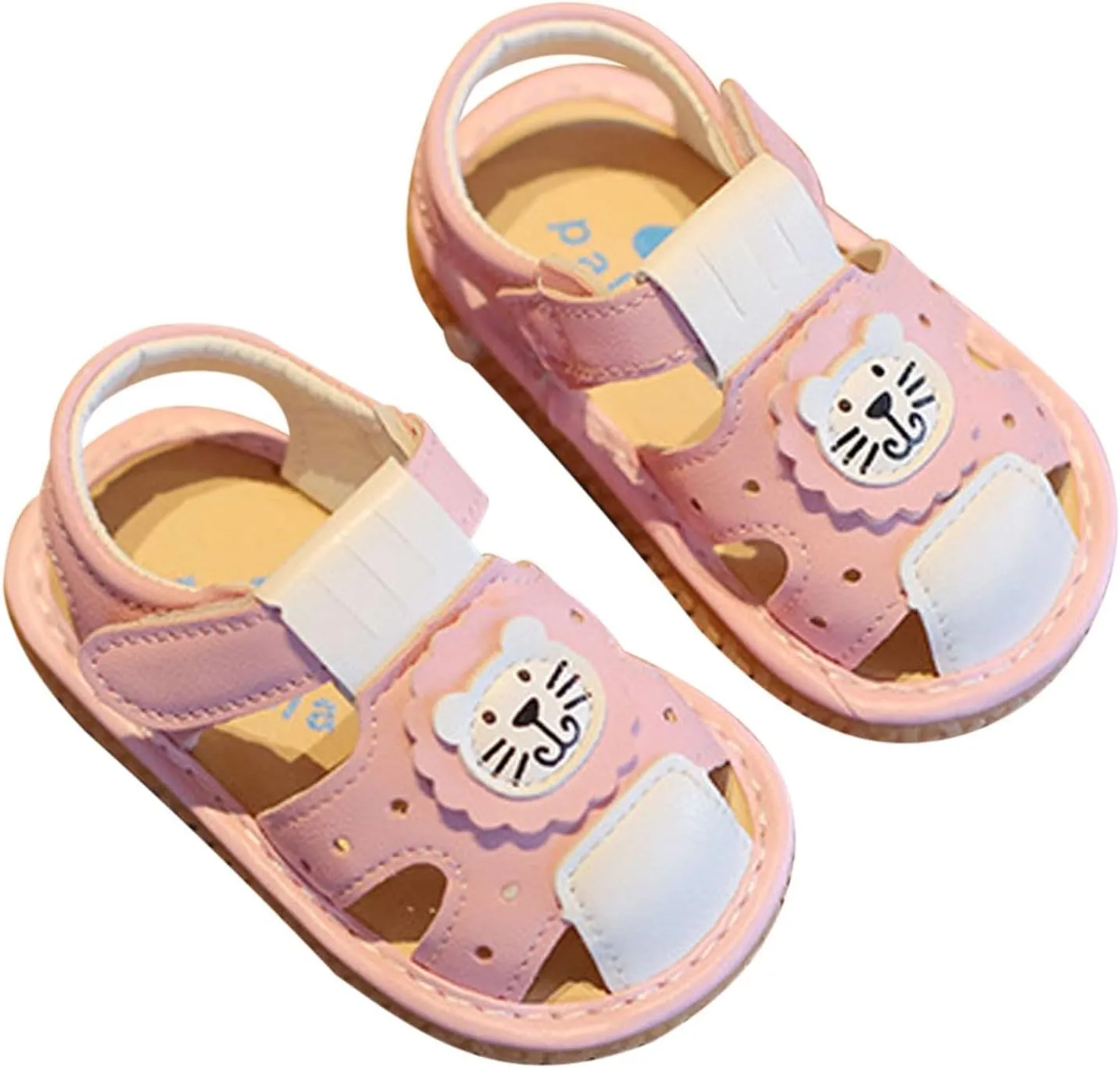 Baby Shoes Toddler Walking Baby 2024 Little Sandals Walking Shoes Soft Sole Slip Baotou Shoes 6-24 Months