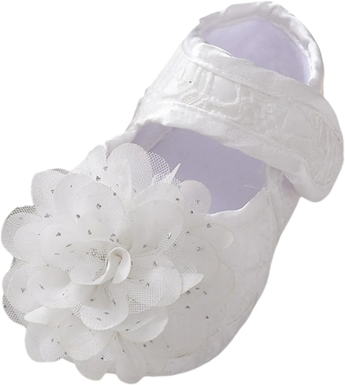 Baby Sneakers Girls Boys Baby Shoes Fashionable New Pattern Cute Flower Decoration Hook Loop Baby Shoes Infant