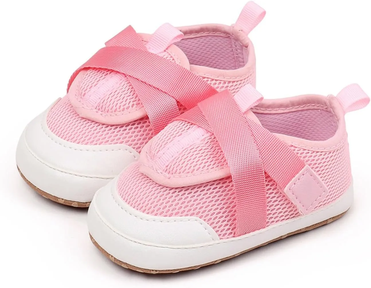 Baby Sneakers Girls Boys Lightweight Breathable Mesh First Walking Shoes Flat Bottom Footwear First Petite Baby Shoes