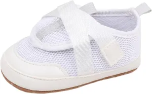 Baby Sneakers Girls Boys Lightweight Breathable Mesh First Walking Shoes Flat Bottom Footwear First Petite Baby Shoes