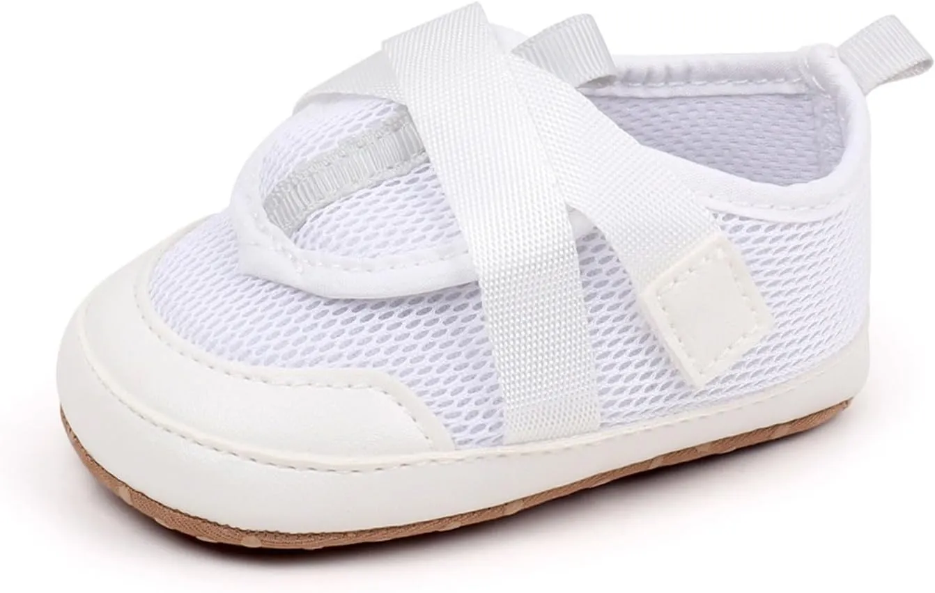 Baby Sneakers Girls Boys Lightweight Breathable Mesh First Walking Shoes Flat Bottom Footwear First Petite Baby Shoes